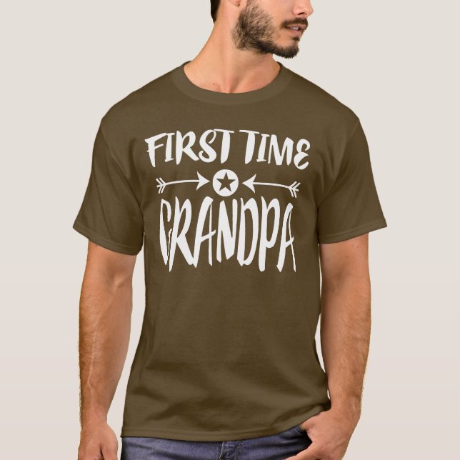 Premier Grand-père Nouveau-Grand-Père T-shirt (Devant)