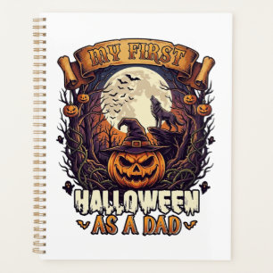 Premier Halloween en tant que papa citrouille loup