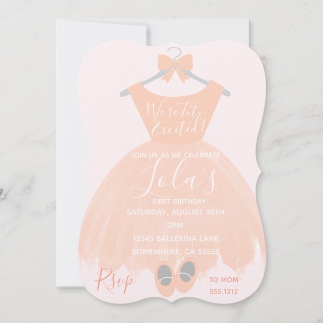 PREMIER INVITATION D'ANNIVERSAIRE (Devant)