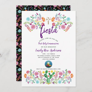 Premier Invitation de la Communion FIESTA garçon o