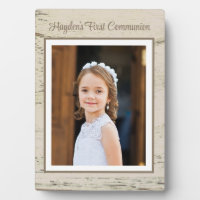 Premier jour de communion ! Plaque photo personnal