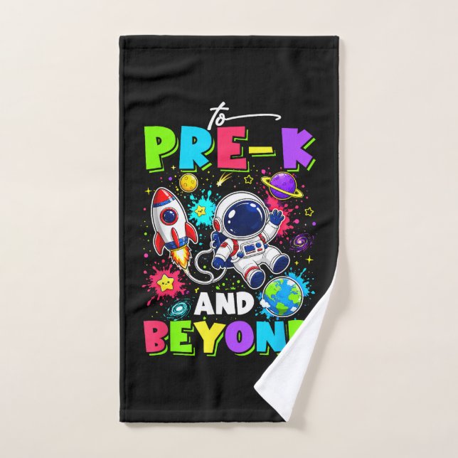 Premier jour de pré-maternelle Astronaute Espace R (Serviette à main)