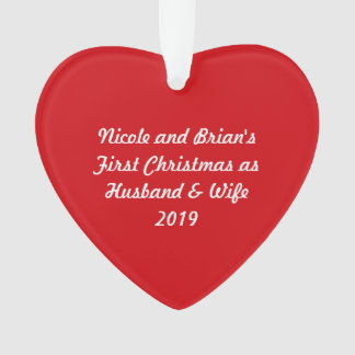 Premier mariage de Noël 2019 ~ Acrylique du Coeur