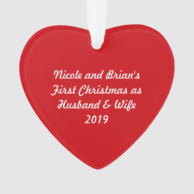 Premier mariage de Noël 2019 ~ Acrylique du Coeur  (devant)