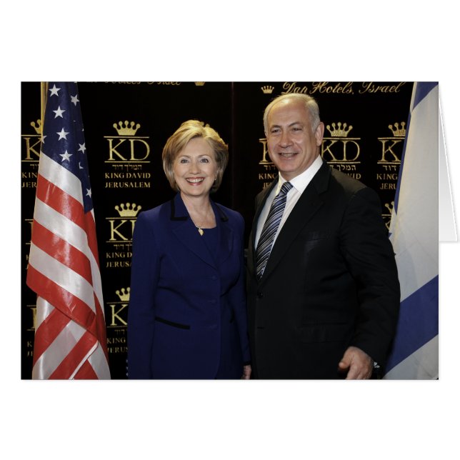 Premier ministre Netanyahu Avec Hillary Clinton (Devant horizontal)