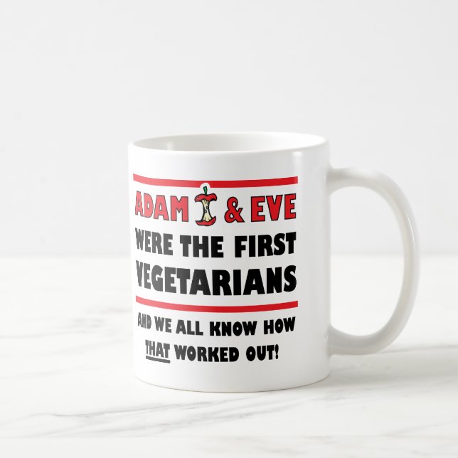 Premier Mug Drôle pour Végétariens ou Mug de Voyag (Droite)