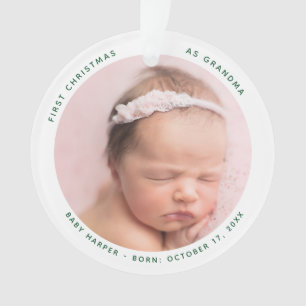Premier Noël Baby Photo Grand-mère Keepsaké