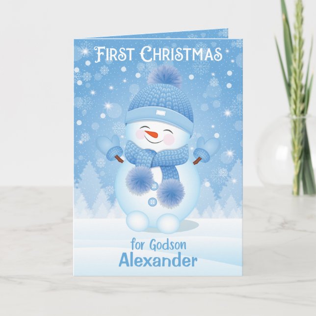 Premier Noël | Carte de voeux Godson (Devant)
