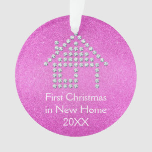 Premier Noël dans la nouvelle maison - rose