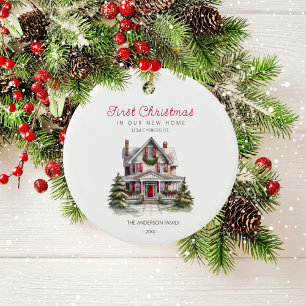 Premier Noël dans notre nouvel ornement familial