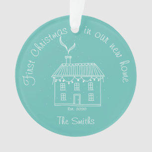 Premier Noël Dans Notre Nouvelle Maison Ornement D