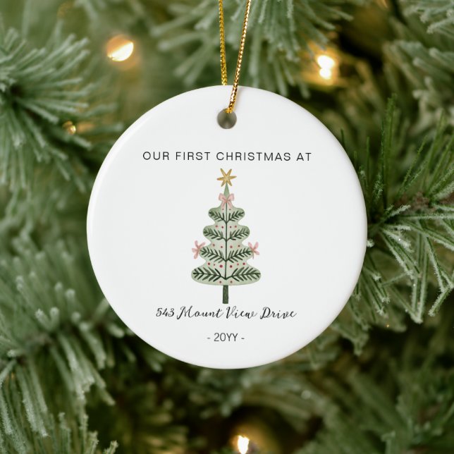 Premier Noël dans une nouvelle maison - Ornement d (Arbre)