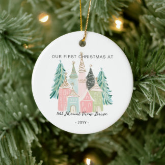 Premier Noël dans une nouvelle maison - Ornement d