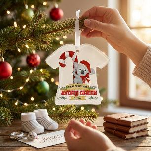 Premier Noël de bébé personnalisé Mignon