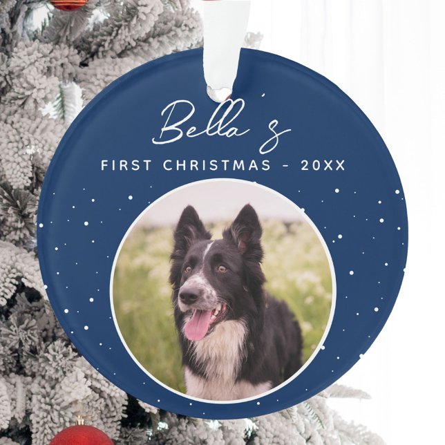 Premier Noël de chiot Border Collie Photo  (Créateur téléchargé)