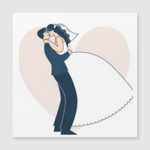 Premier Noël de fiançailles Couple dessiné à la ma