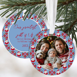 Premier Noël de la famille 1 Photo Père Noël Poins