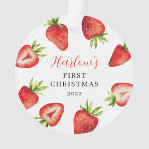 Premier Noël du bébé fraise