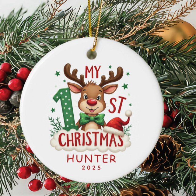 Premier Noël du bébé ornement personnalisé (Créateur téléchargé)