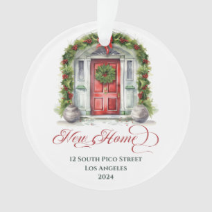 Premier Noël Élégant Monogramme Nouvelle Maison