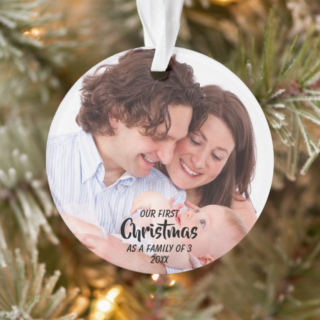 Premier Noël en famille de 3 (Arbre)