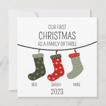 Premier Noël en famille de trois