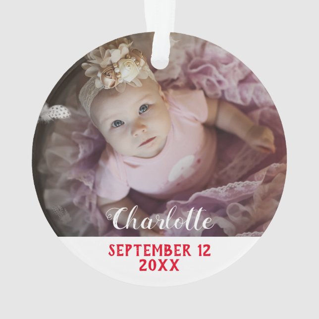 Premier Noël en Grand-mère rouge et blanc avec pho (dos)