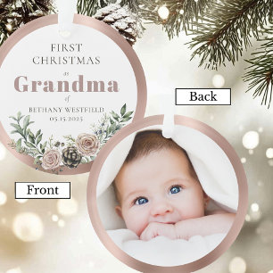 Premier Noël en tant que grand-mère, souvenir phot