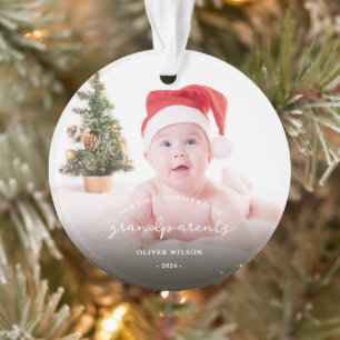 Premier Noël en tant que grands-parents Noël famil