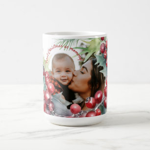 Premier Noël en tant que maman Photo Mug personnal