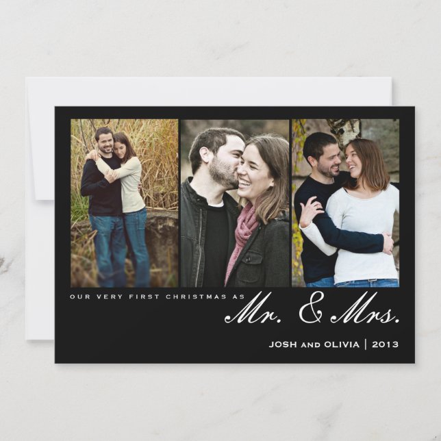 Premier Noël en tant que Monsieur. & Mme | Carte p (Devant)