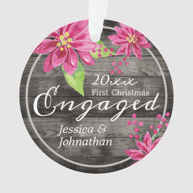 Premier Noël Engagé Floral Rustique (devant)