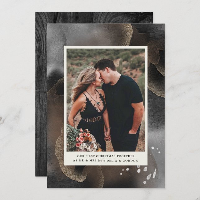 Premier Noël ensemble Carte photo (Devant / Derrière)
