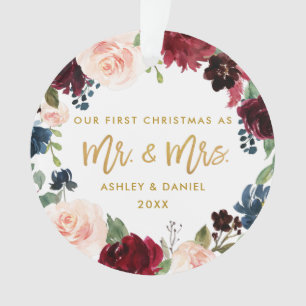 Premier Noël Floral Or   Retour photo