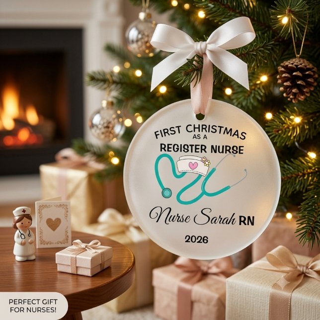 Premier Noël Infirmière Diplômée Personnalisé  (Créateur téléchargé)