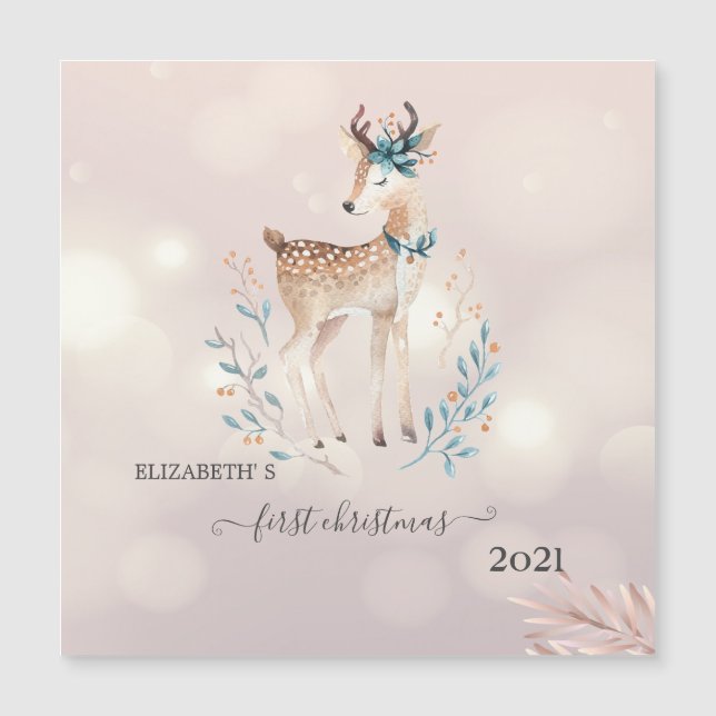 Premier Noël, Joyeux Cerf des Fêtes (Devant)