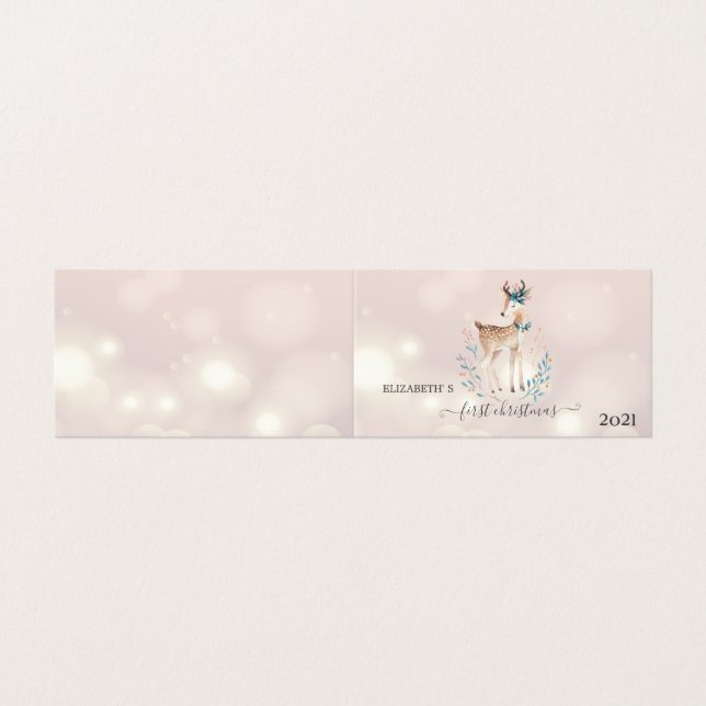 Premier Noël, Joyeux Cerf des Fêtes (Outside Unfolded)