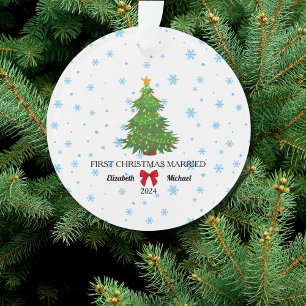 Premier Noël Marié 2024 Couple sur mesure Acryliqu