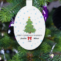 Premier Noël Marié 2024 Couple sur mesure Acryliqu