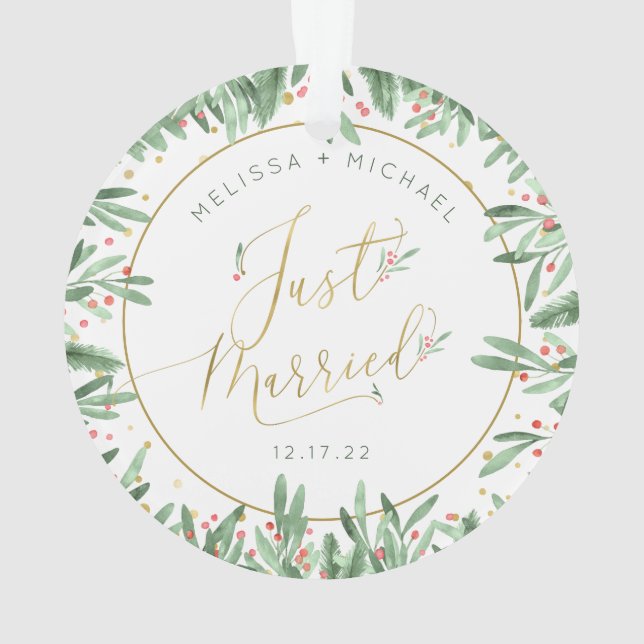 Premier Noël Marié Festif Daté (dos)