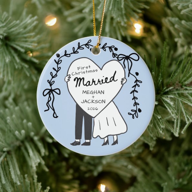 Premier Noël Marié Ornement (Arbre)