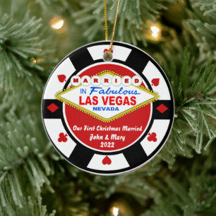 Premier Noël Marié Ornement de Vegas