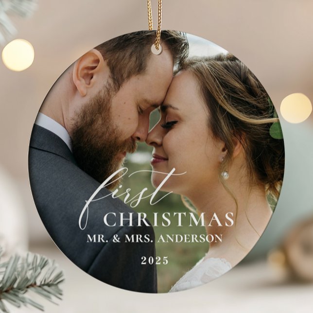 Premier Noël Marié Ornement M. et Mme (Créateur téléchargé)