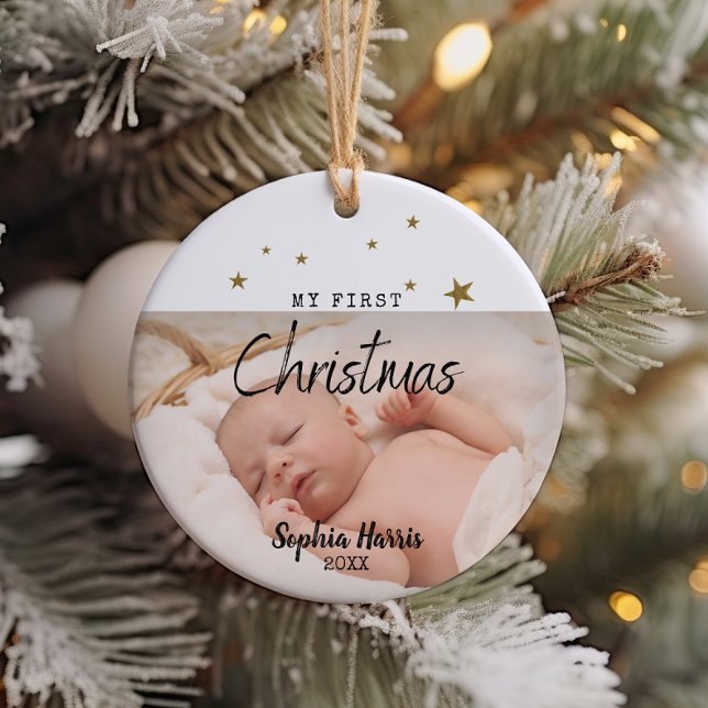 Premier Noël Nouveau bébé ornement céramique (Créateur téléchargé)