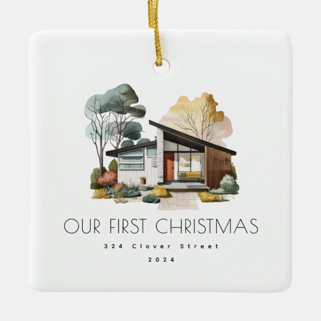 Premier Noël Nouvelle Maison Ornement de vacances (Devant)