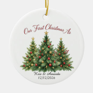 Premier Noël Ornement Marié