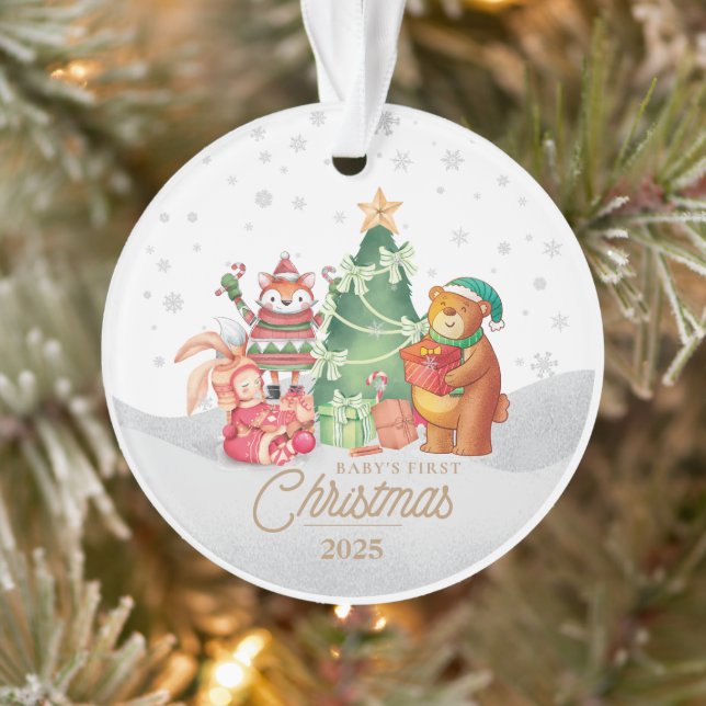 Premier Noël personnalisé du bébé (Arbre)