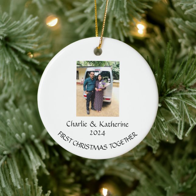 Premier Noël personnalisé ensemble ornement (Arbre)