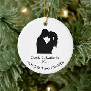 Premier Noël personnalisé ensemble ornement