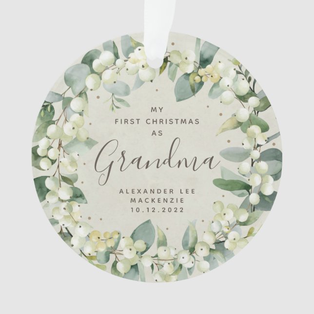 Premier Noël Photo de grand-parent/relative (devant)